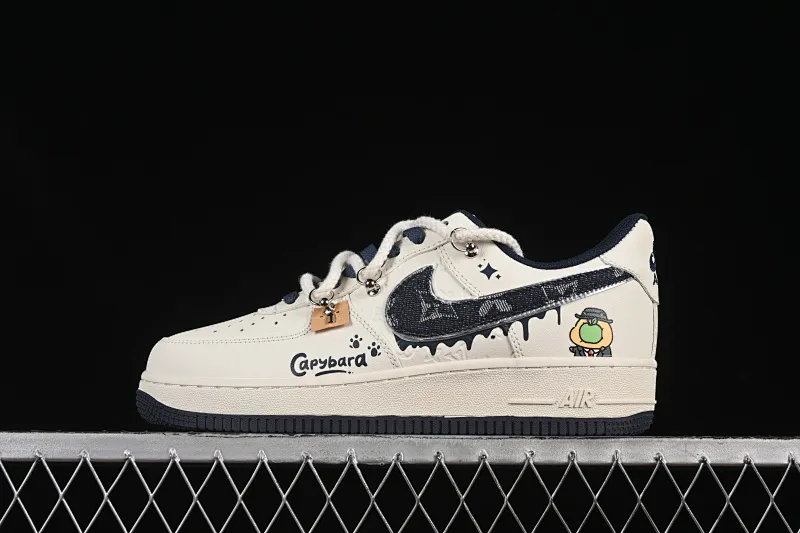 All categories Nk Air Force 1 Air Force series Nk Air Force 1 Low Air Force low-top Nike Air Force 1'07 Low x Capybara "Pour milkBape" Capybara series Air Force 1 low-top casual sneakers LV0506-110